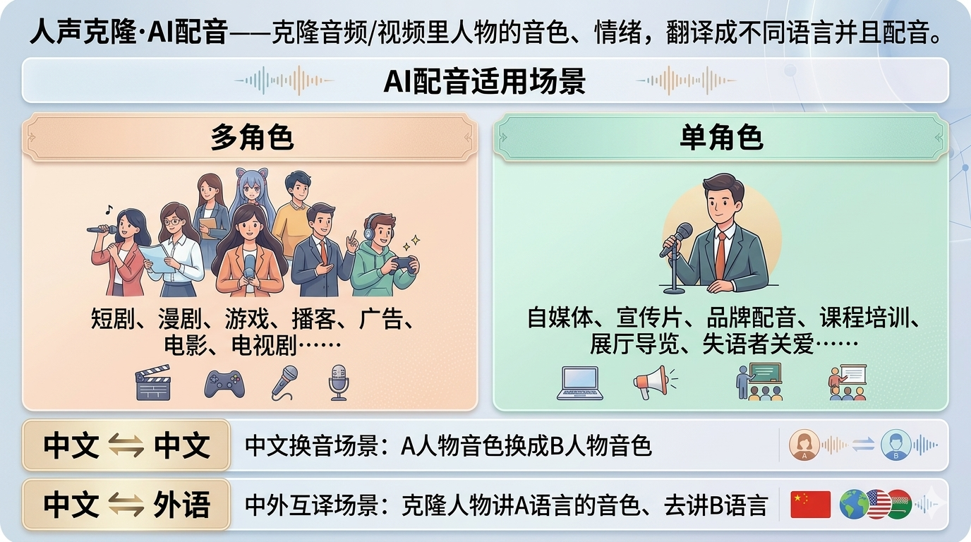 AI配音适合人群